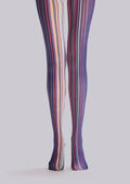 Viken Plan Art Print Tights Colored stripes Pantyhose/Tights [Colorful lines]