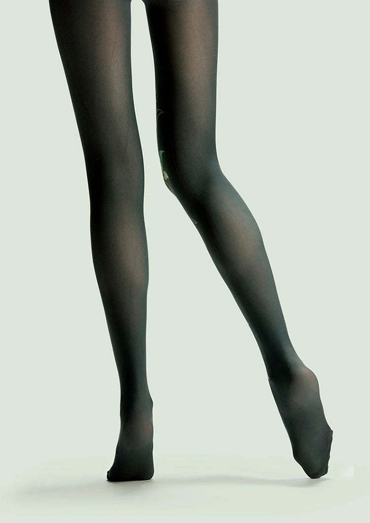 Viken Plan Forest Print Tights Hosiery Pantyhose