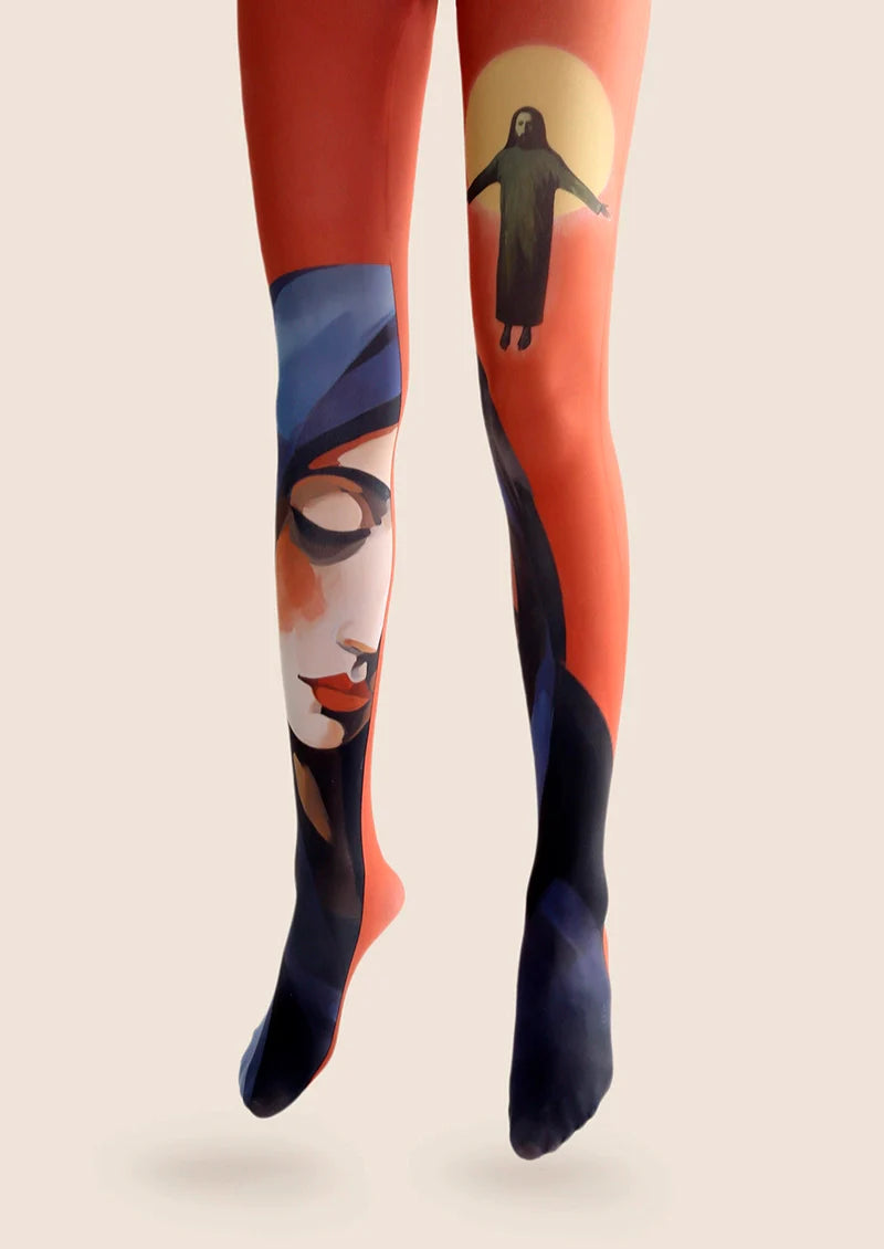 Viken Plan Art Print Tights Personality Pantyhose/Tights [Biblical inspiration]
