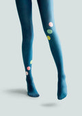 Viken Plan Pop Art Print Tights Colorful Pantyhose/Tights [Rhythmic Polka Motif]