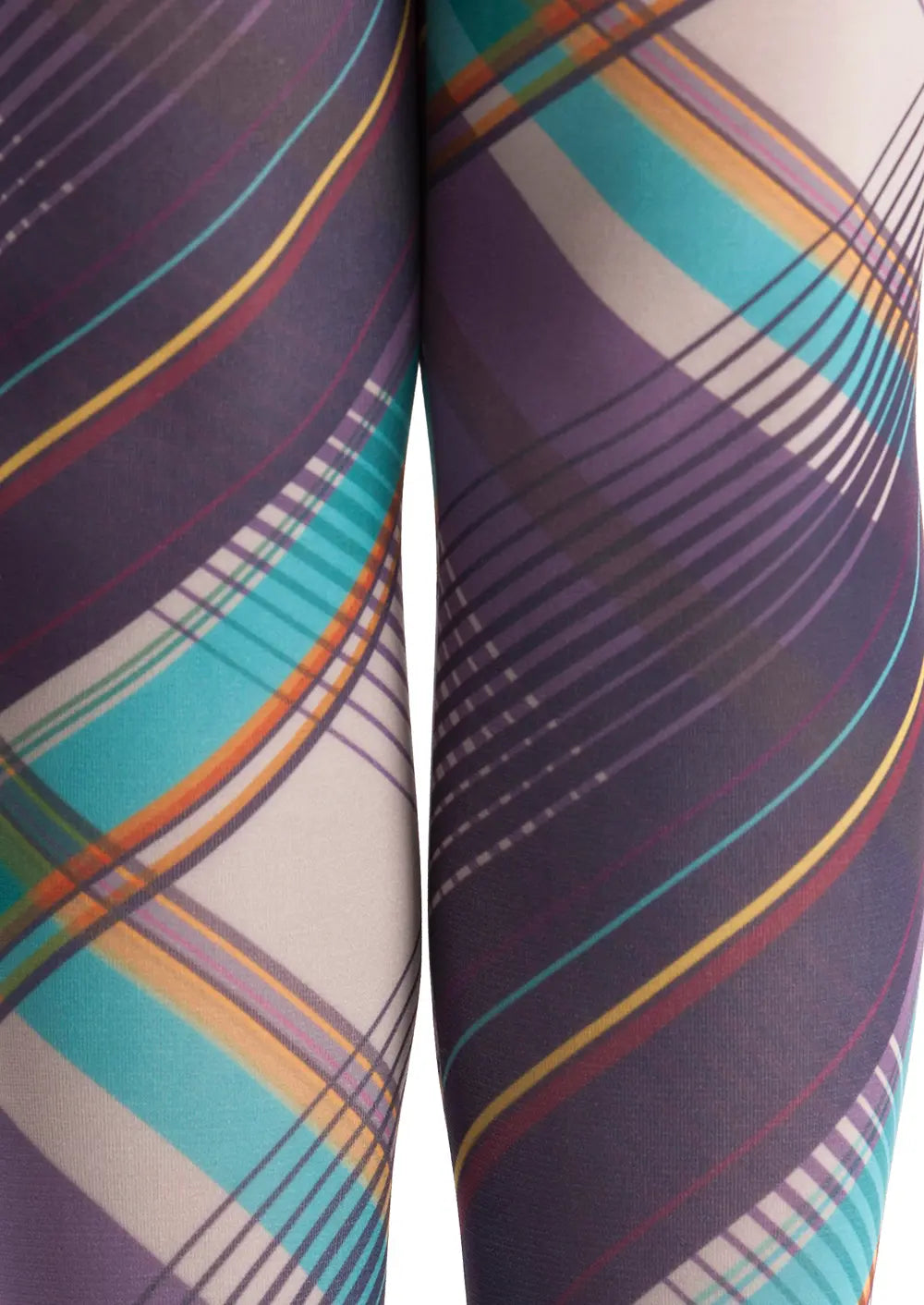 Viken Plan Art Print Tights Retro Pantyhose/Tights [Realize check]