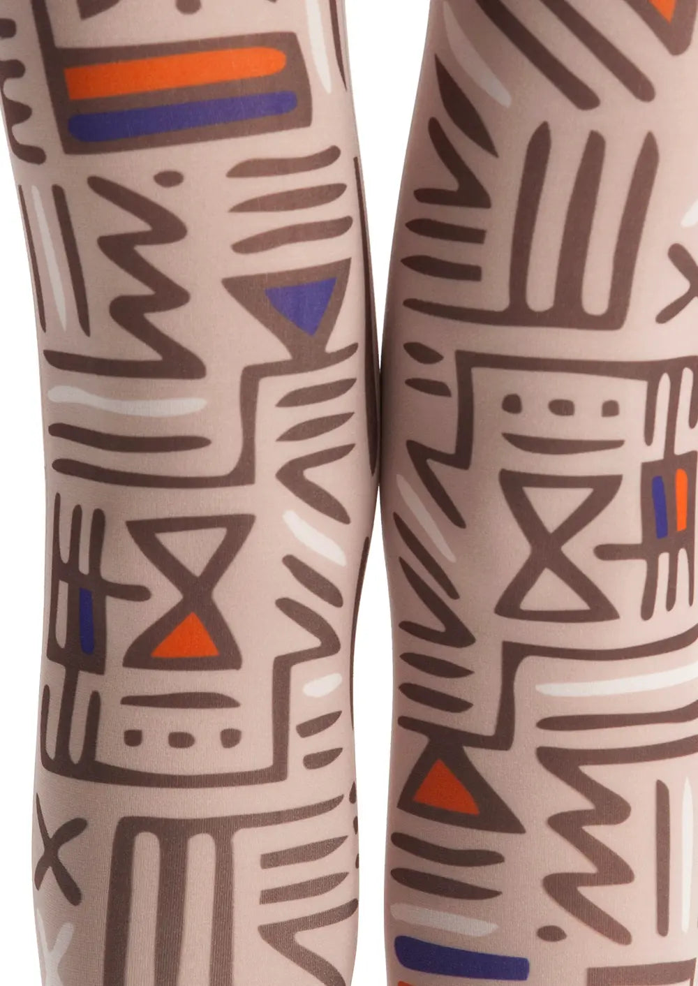 Viken Plan Archaic Symbol Retro Art Tights Hosiery Pantyhose