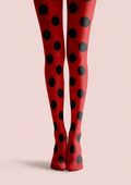Viken Plan Red Dots Tights Hosiery Pantyhose