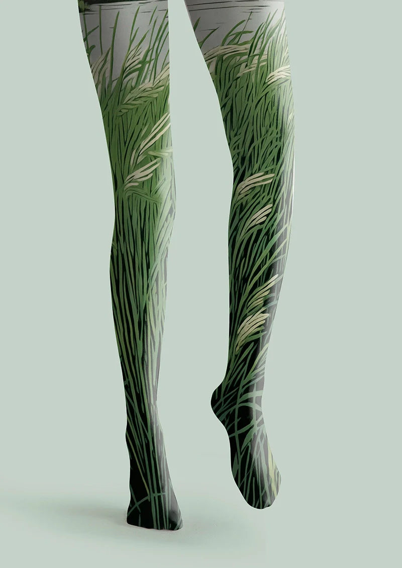 Viken Plan Grasswave Tights Hosiery Pantyhose