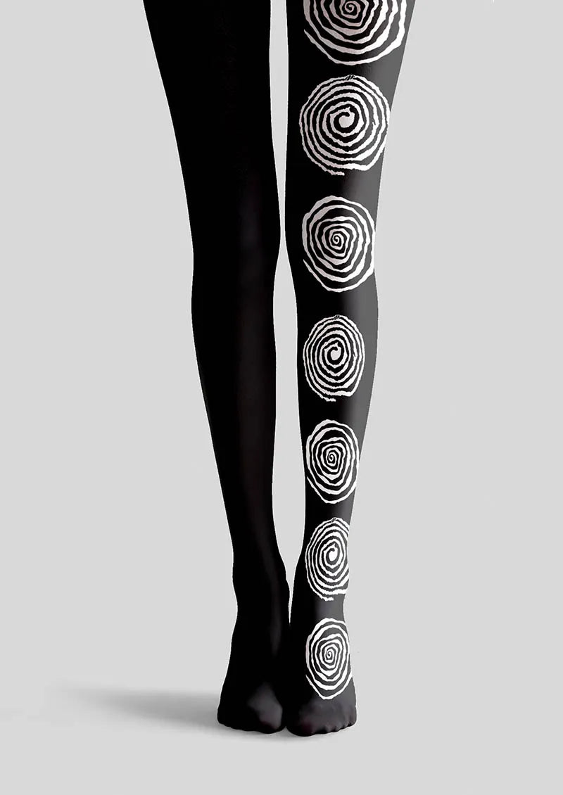 Viken Plan Fun Art Optic Geo Tights Hosiery Pantyhose
