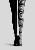 Viken Plan Fun Art Optic Geo Tights Hosiery Pantyhose