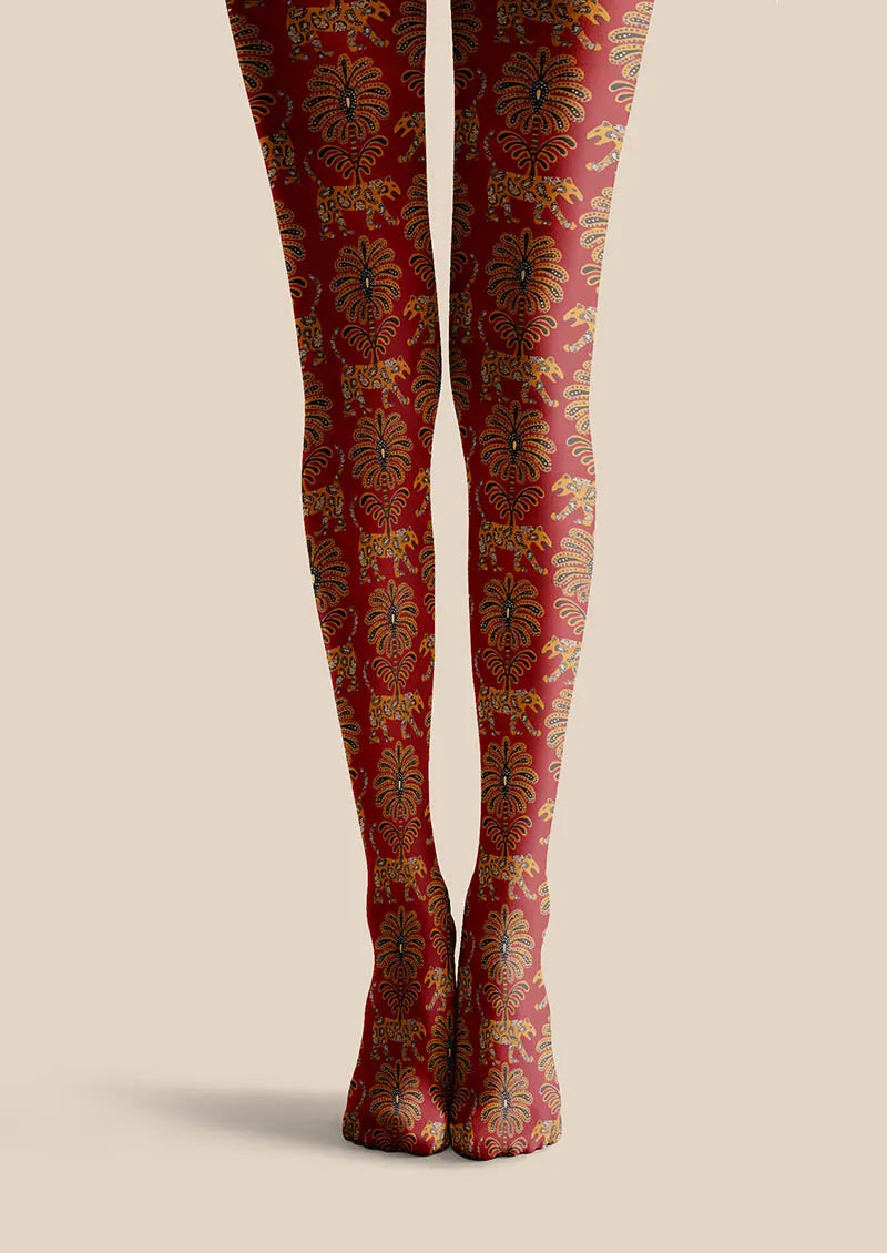 Viken Plan Baroque Gold Tights Hosiery Pantyhose