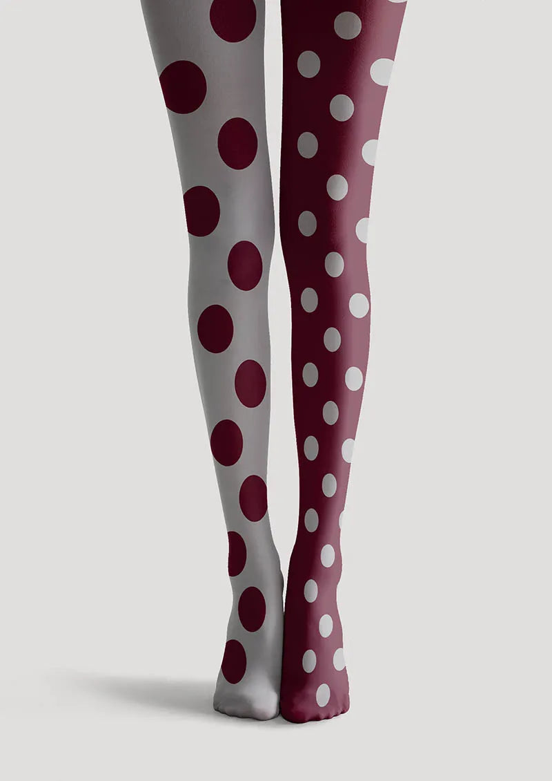 Viken Plan Dot Clash Tights Hosiery Pantyhose
