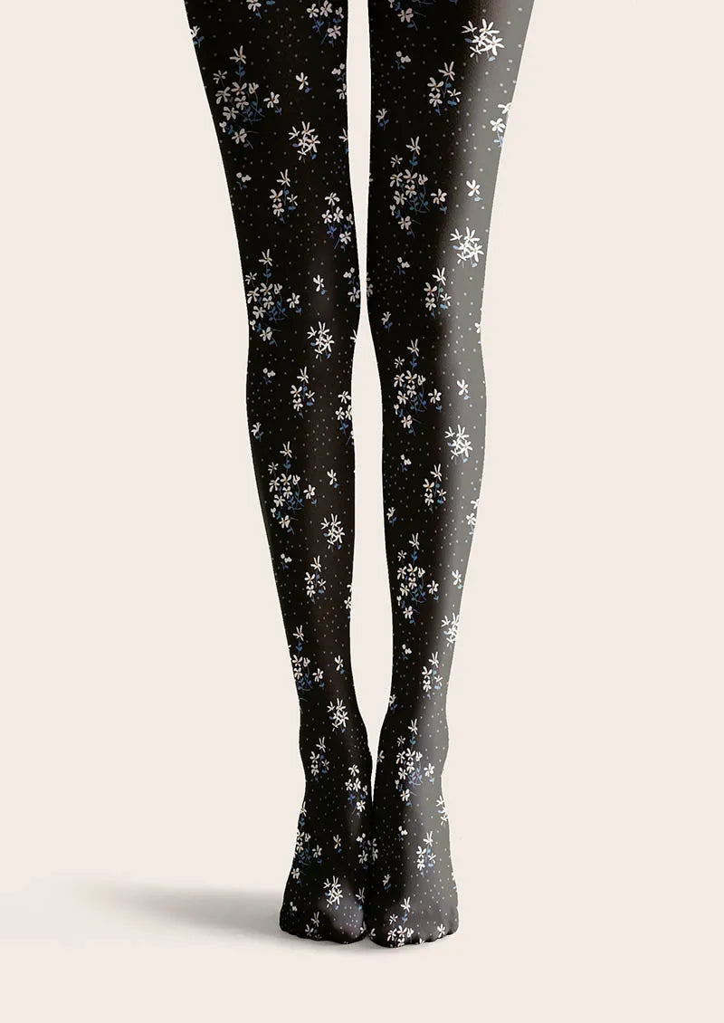Viken Plan Dark Petals Tights Hosiery Pantyhose