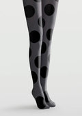 Viken Plan Gray-black polka dots Tights Hosiery Pantyhose