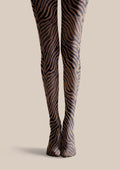 Viken Plan Wild Tiger Pattern Tights Hosiery Pantyhose