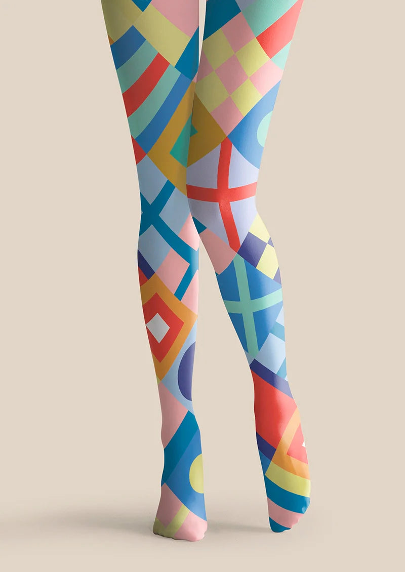 Viken Plan Color Structure Tights Hosiery Pantyhose