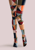 Viken Plan Gypsy Check Tights Hosiery Pantyhose