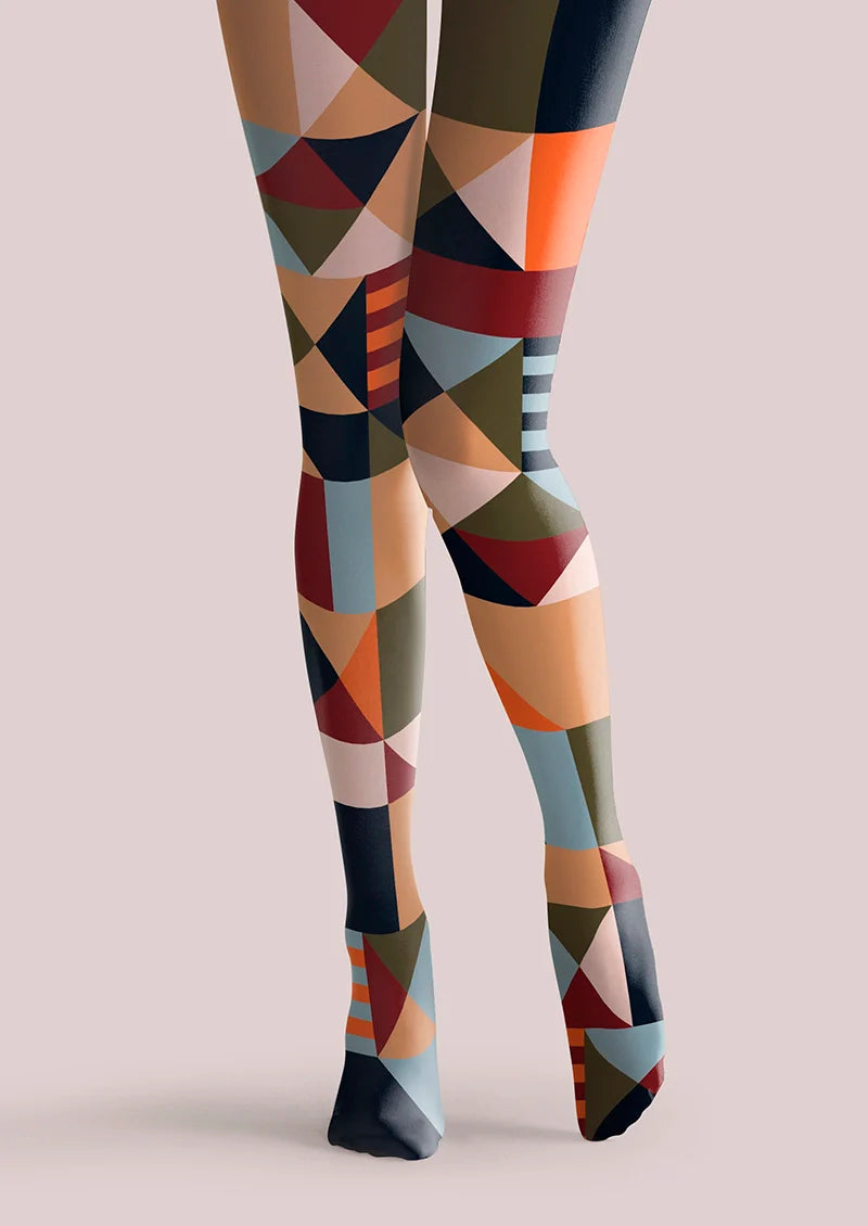 Viken Plan Gypsy Check Tights Hosiery Pantyhose