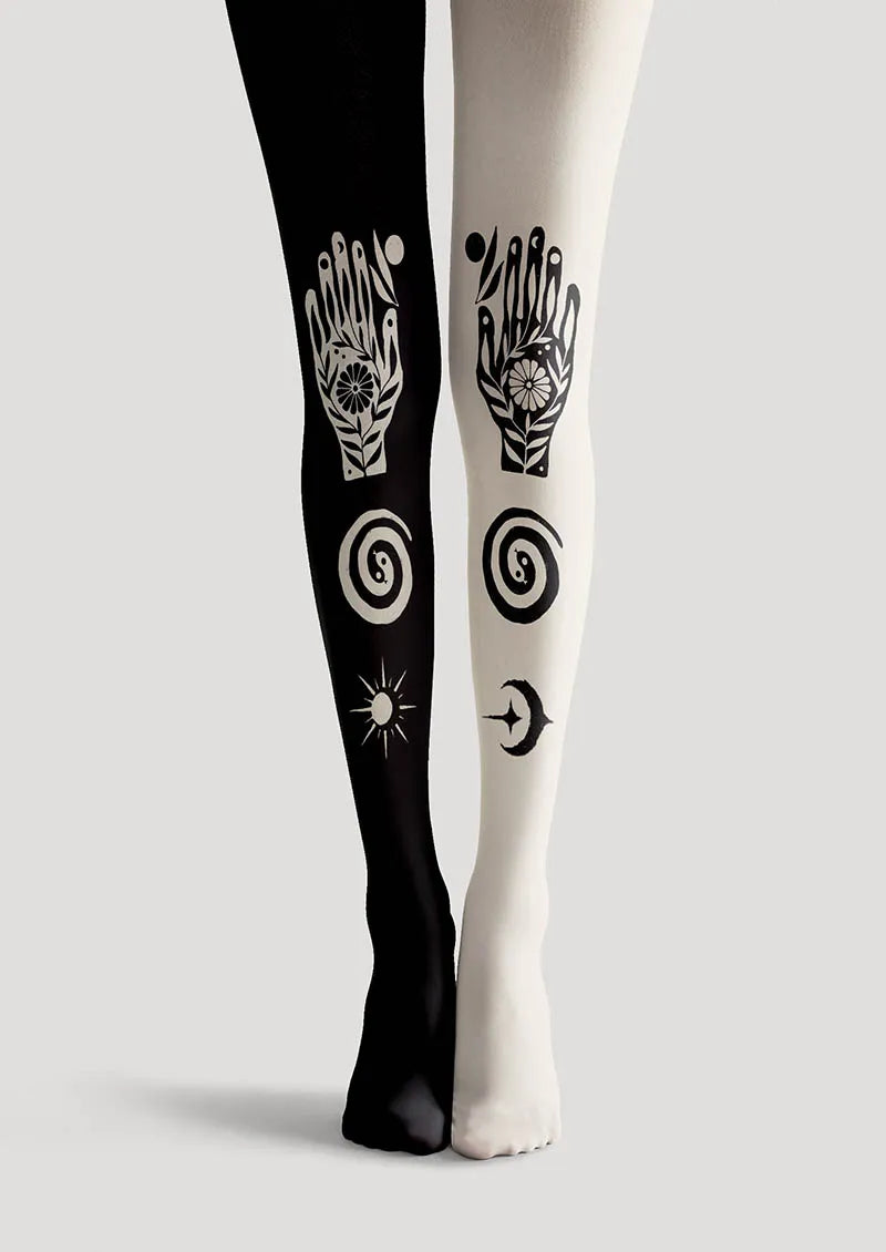 Viken Plan Bohemia Star Hand Omen Tights Hosiery Pantyhose