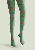 Viken Plan Classic Fan Rib Tights Hosiery Pantyhose
