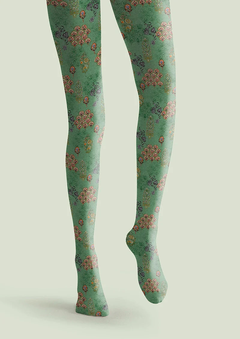 Viken Plan Classic Fan Rib Tights Hosiery Pantyhose