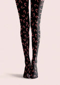 Viken Plan Candy Cane Pattern Tights Hosiery Pantyhose