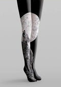 Viken Plan Wolf Line engraving Tights Hosiery Pantyhose
