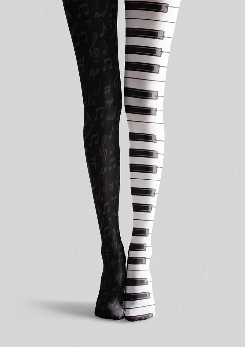 Viken Plan Musical elements Piano Keys Tights Hosiery Pantyhose