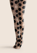 Viken Plan Bubble Tea Polka Dots Tights Hosiery Pantyhose