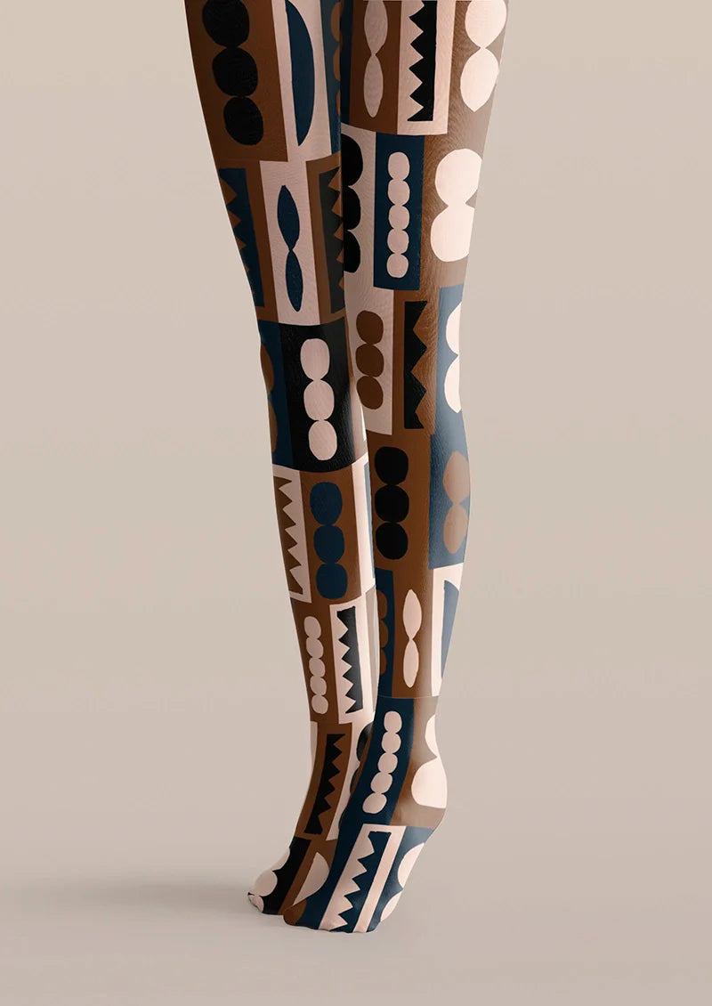 Viken Plan Hopi Pottery Mark Tights Hosiery Pantyhose