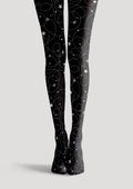 Viken Plan Geometric Art Star Chain Tights Hosiery Pantyhose
