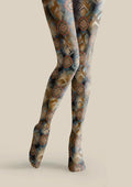 Viken Plan Lacquer Bloom Tights Hosiery Pantyhose