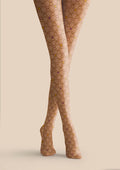 Viken Plan Light brown stripes Tights Hosiery Pantyhose
