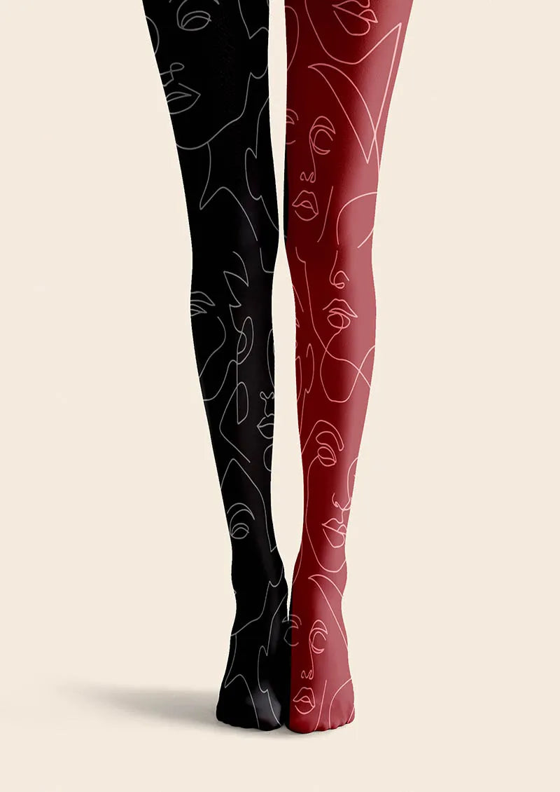 Viken Plan Asymmetry Pulse Tights Hosiery Pantyhose