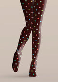 Viken Plan Colorful Polka Dots Tights Hosiery Pantyhose