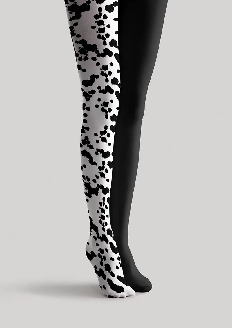 Viken Plan Geometric Art Ink Splash Tights Hosiery Pantyhose