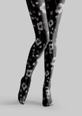 Viken Plan Night-Blooming Flower Tights Hosiery Pantyhose