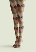 Viken Plan Retro Blocks Tights Hosiery Pantyhose
