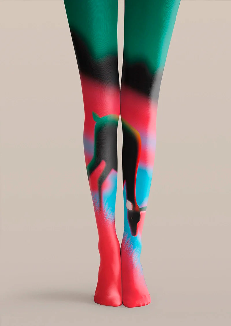 Viken Plan Psychedelic deer Tights Hosiery Pantyhose