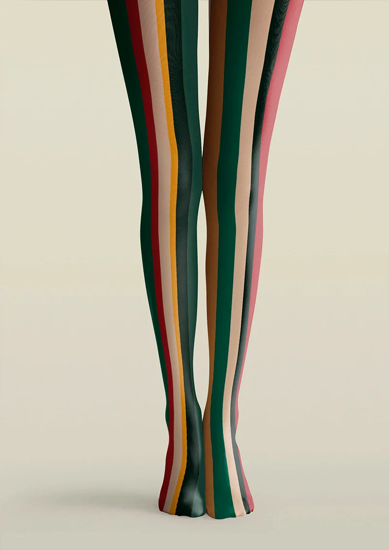 Viken Plan Christmas rhythm stripes Tights Hosiery Pantyhose