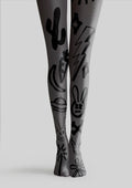 Viken Plan Graffiti Rabbit Tights Hosiery Pantyhose
