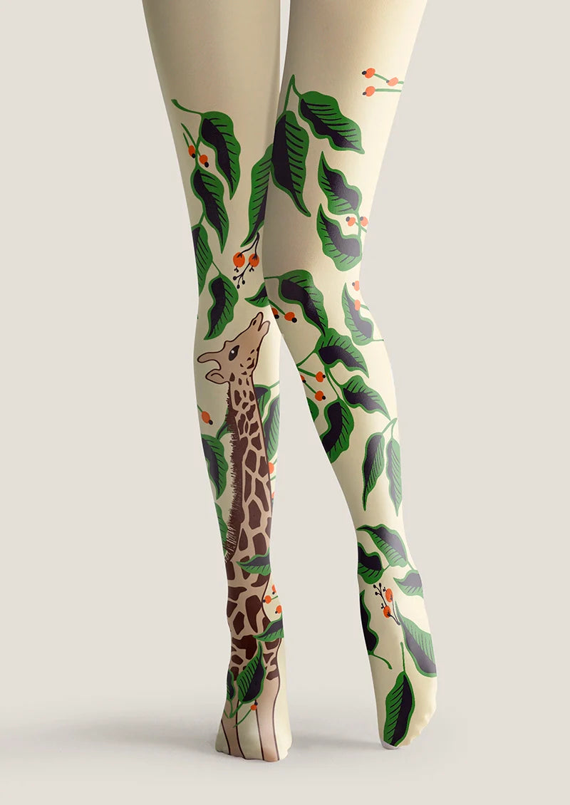 Viken Plan Giraffe Tights Hosiery Pantyhose
