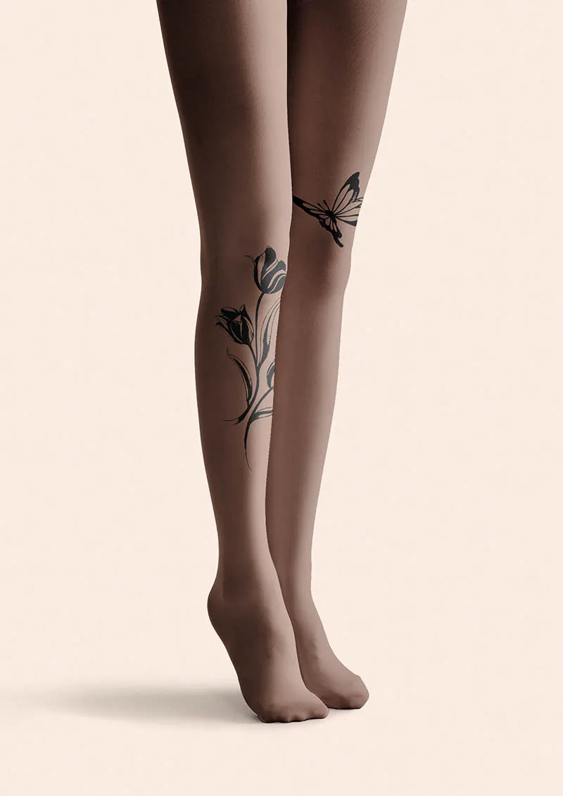 Viken Plan Soft Bloom Tights Hosiery Pantyhose