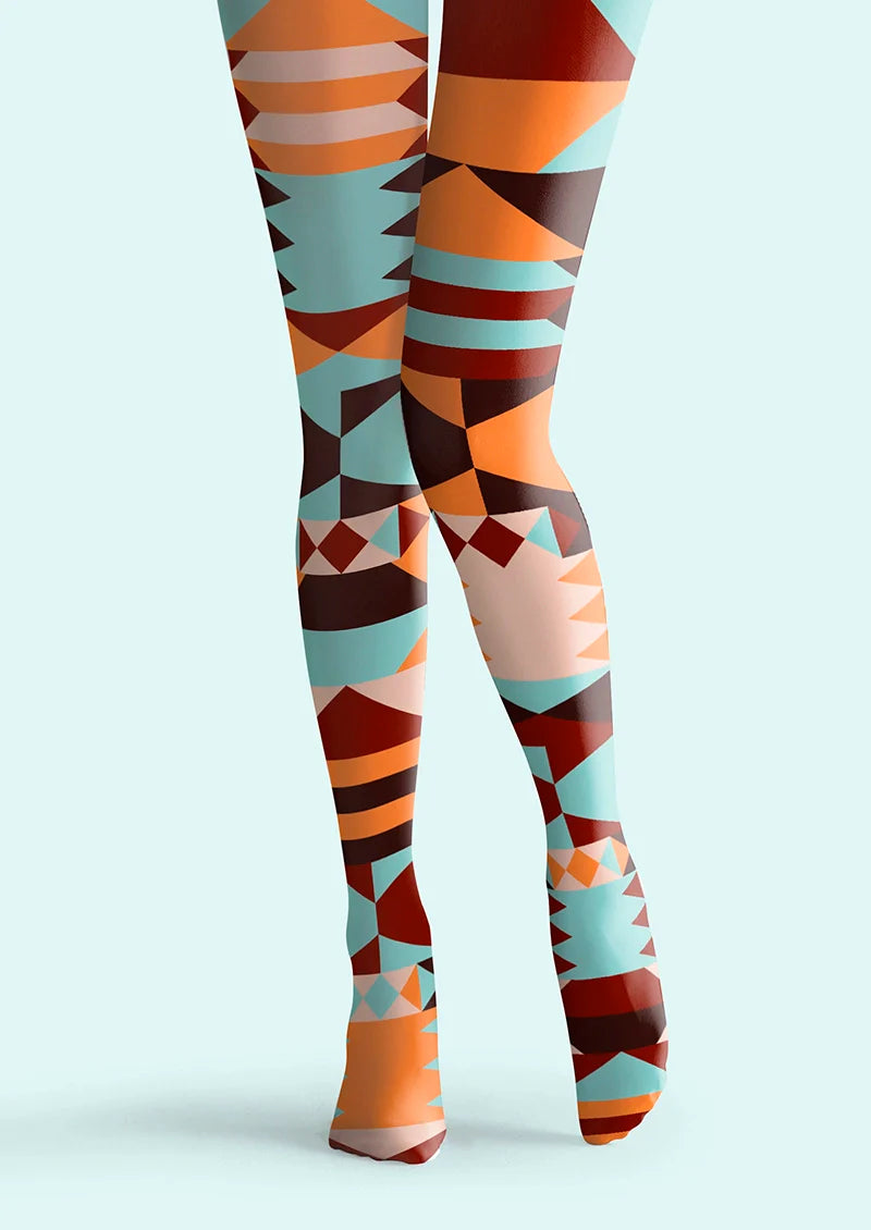 Viken Plan Layered Spectrum Construct Tights Hosiery Pantyhose