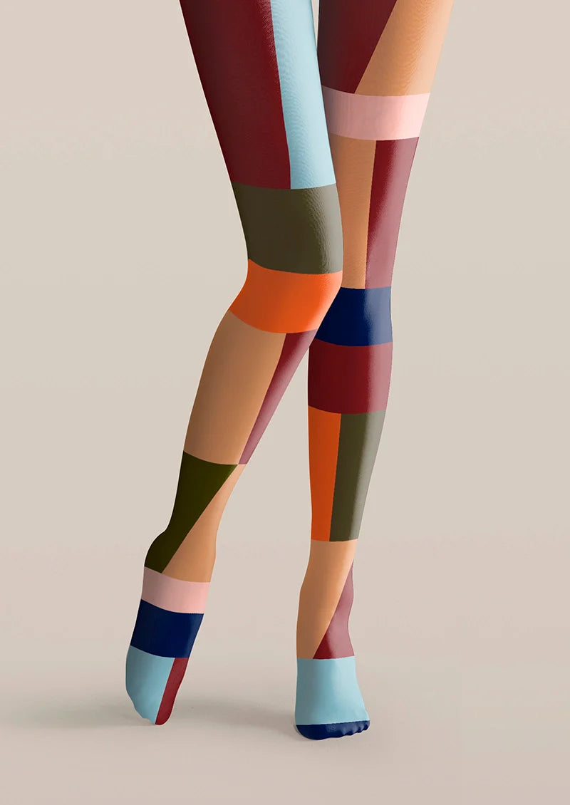 Viken Plan Chromatic Shadow Blocks Tights Hosiery Pantyhose