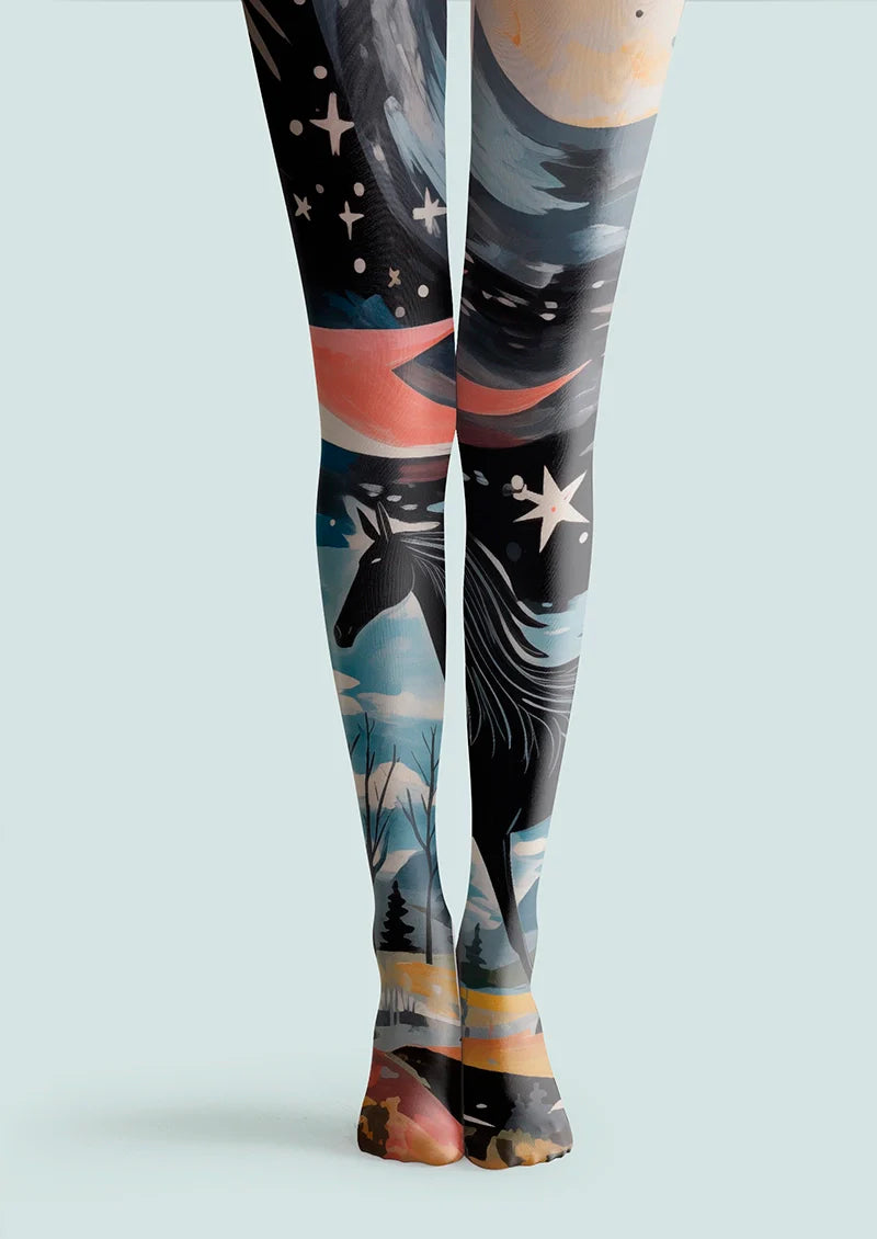 Viken Plan Stardust Horse Trail Tights Hosiery Pantyhose