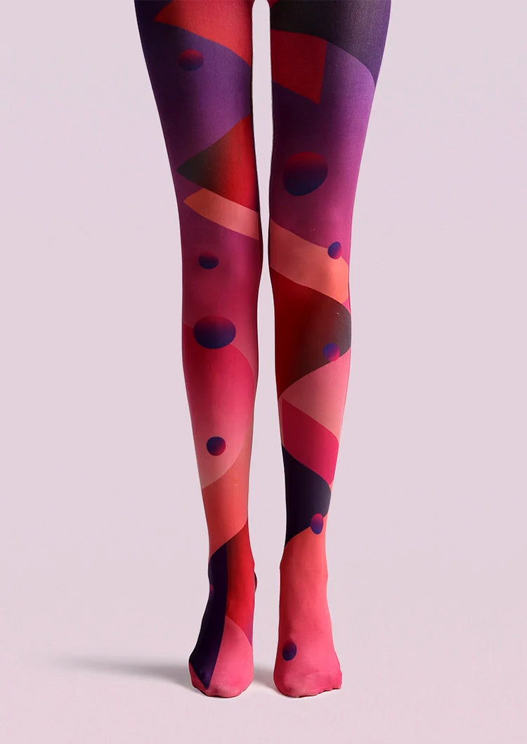 Viken Plan Cyberpunk Combustion Space  Print Tights Hosiery Pantyhose