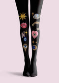 Viken Plan Fun Art  Fun Planet Tights Hosiery Pantyhose