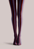 Viken Plan Geometric Art Vintage Groove Tights Hosiery Pantyhose