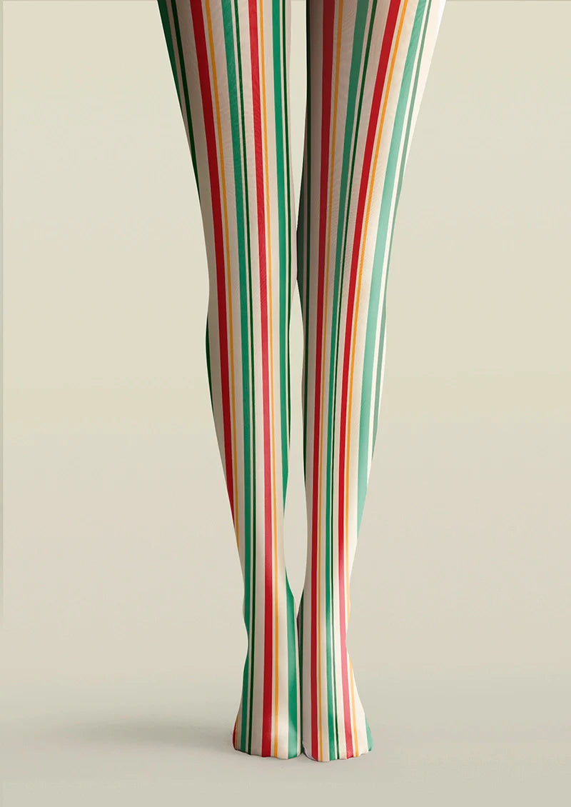 Viken Plan Christmas Candy Tights Hosiery Pantyhose