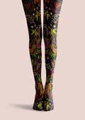 Viken Plan Mystic Tropical Night Tights Hosiery Pantyhose