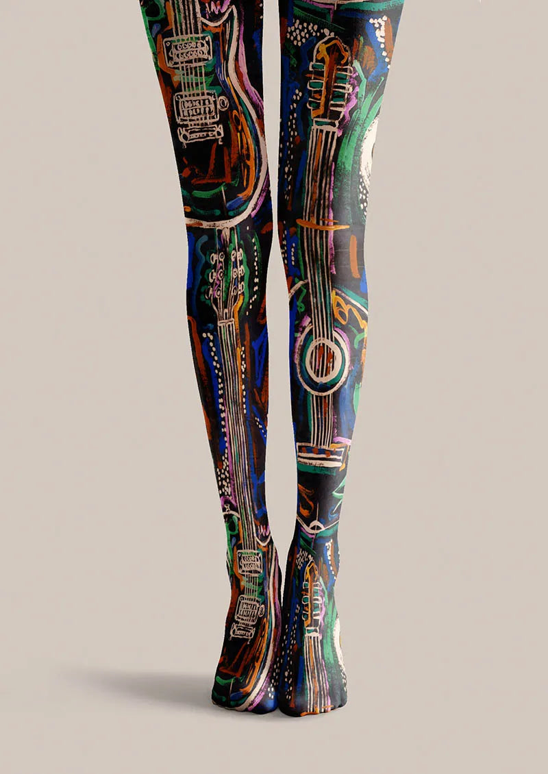 Viken Plan Musical elements Electro Circuit Tights Hosiery Pantyhose