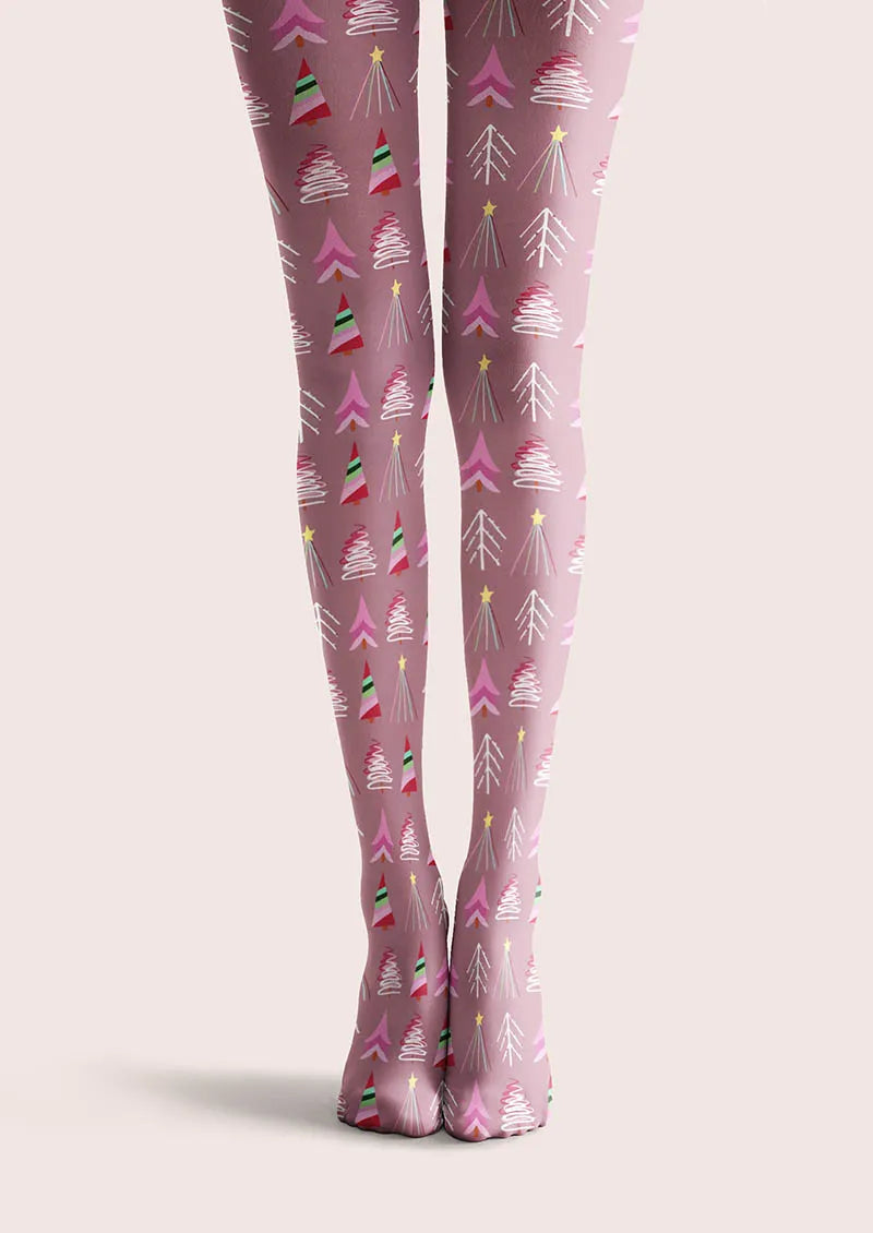 Viken Plan Christmas Fun Art Candy Sweetheart Tights Hosiery Pantyhose