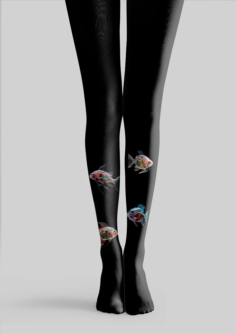 Viken Plan Mechanical Fish Tights Hosiery Pantyhose